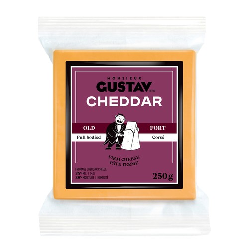 Monsieur Gustav Old Colored Cheddar Cheese 250 g