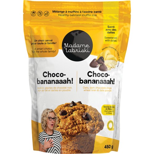 Madame Labriski Oatmeal Muffin Mix Chocolate Banana 450 g