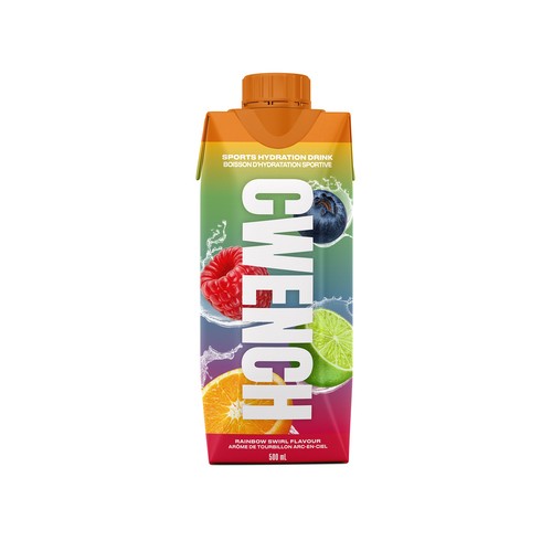 Cwench Sports Hydration Drink Rainbow Swirl 500 ml