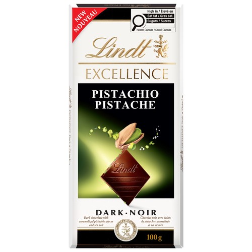 Lindt Excellence Dark Chocolate Bar Pistachio 100 g