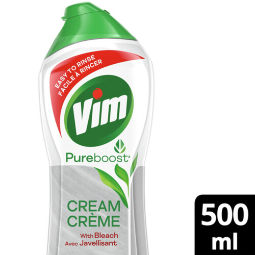 Vim Pureboost Cream Cleaner With Bleach Multi Surface Cleaner 500 ml
