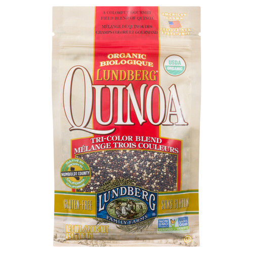 Lundberg Family Farms Organic Gluten-Free Quinoa Tri Color Blend 454 g