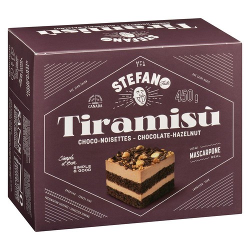 Stefano Faita Tiramisù Chocolate-Hazelnut 450 g (frozen)