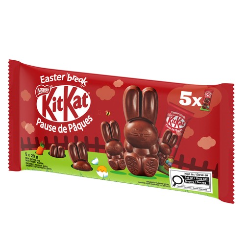Nestlé Kit Kat Easter Milk Chocolate Bunnies 5 Count 145 g