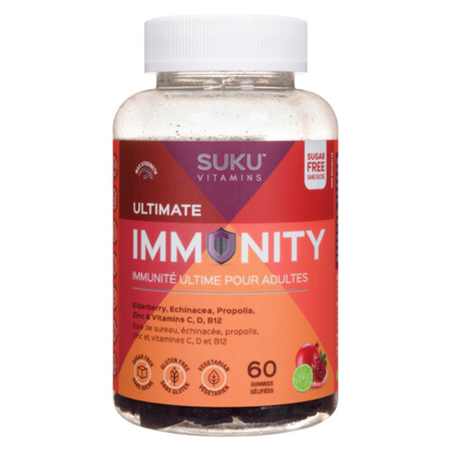 SUKU Vitamins Ultimate Immunity Gummies 60 Count