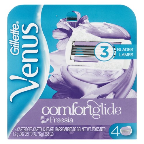 Gillette Venus Freesia Razor Blade Refill 4 Cartridges