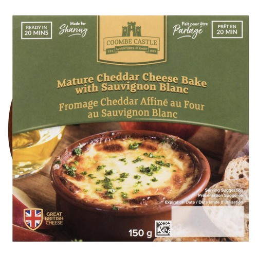 Coombe Castle Seasonal Mature Cheddar Cheese Bake With Sauvignon Blanc 150 g