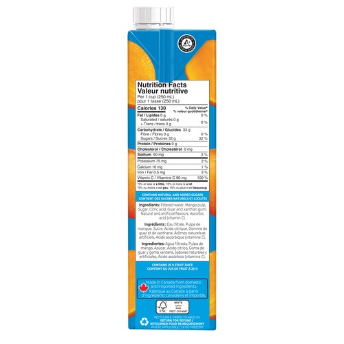 Rubicon Exotic  Juice Mango 1 L