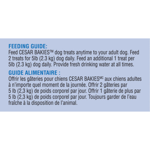 Cesar Bakies Small Adult Dog Treats Crunchy New York Strip 550 g