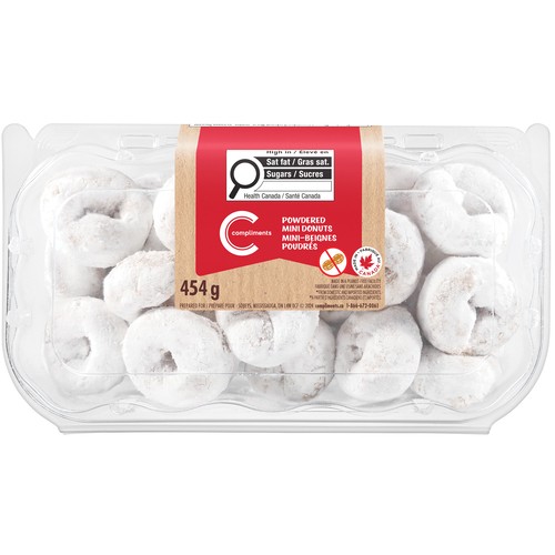 Compliments Powdered Donuts Mini 454 g (frozen)