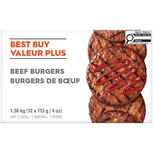 Best Buy Frozen Beef Burger 1.36 kg