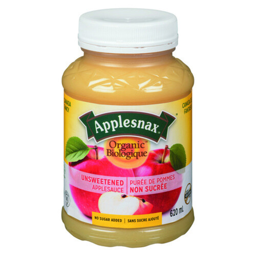 Applesnax Organic Applesauce Unsweetened 620 ml