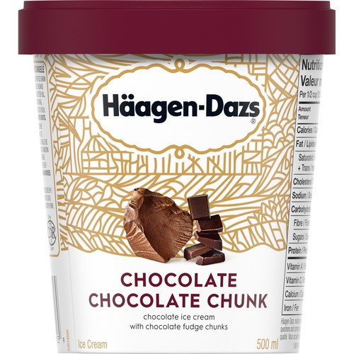 Häagen-Dazs Chocolate Ice Cream Chocolate Chunk 500 ml