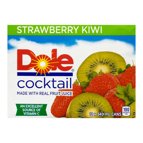 Dole Juice Strawberry Kiwi 12 x 340 ml (cans)