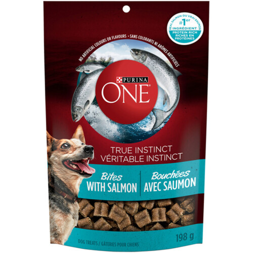 Purina ONE Dog Treats True Instinct Bites Salmon 198 g
