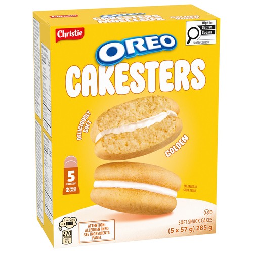 Oreo Cakesters Soft Snack Cakes Golden 5 x 57 g