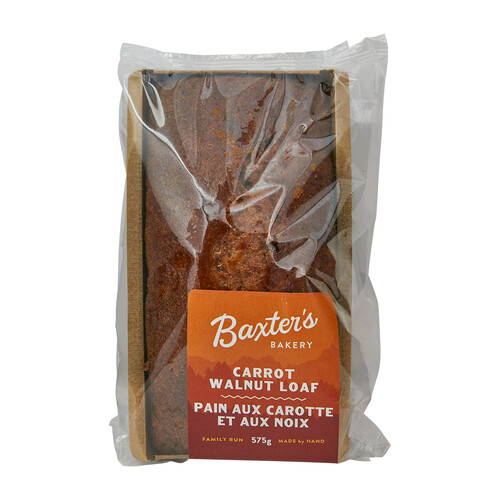 Baxter's Bakery Carrot Walnut Loaf 575 g (frozen)