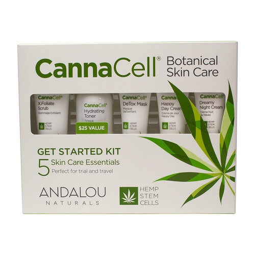 Andalou Naturals CannaCell Botanicals Starter Kit 5 EA