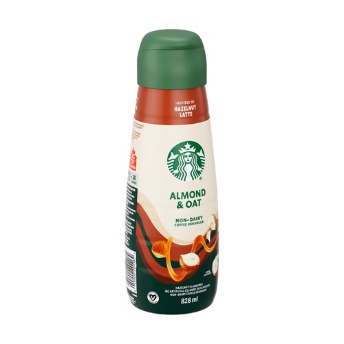 Starbucks Non-Dairy Creamer Almond & Oat Hazelnut Latte 828 ml