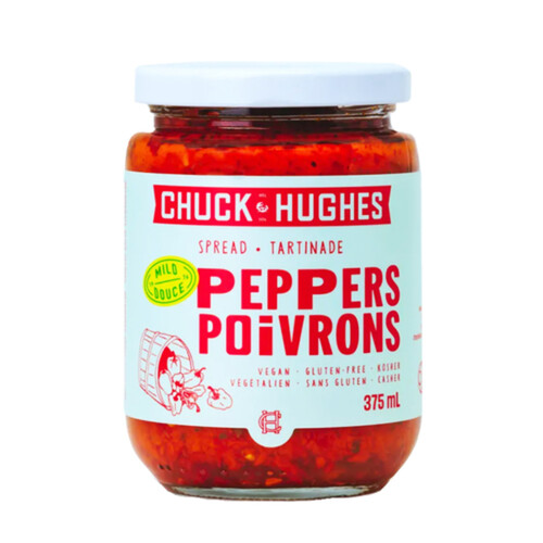 Chuck Hughes Vegan Pepper Spread Mild 375 ml