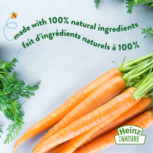 Heinz by Nature 100% Natural Baby Food Organic Carrots Purée 128 ml