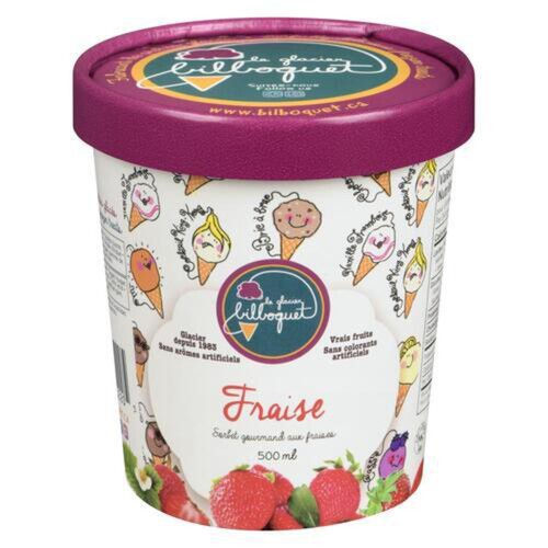 Bilbo Fraise Sorbet 500 ml