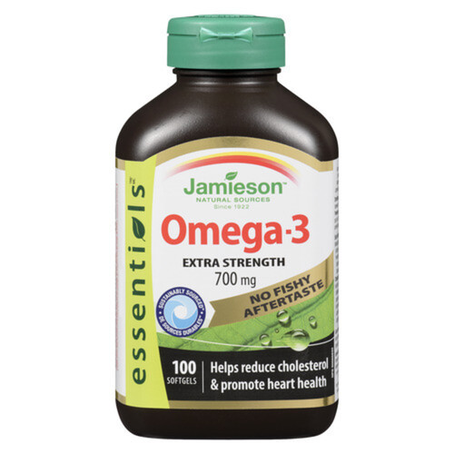 Jamieson Omega 3 Extra Strength 700 mg Softgels 100 Count