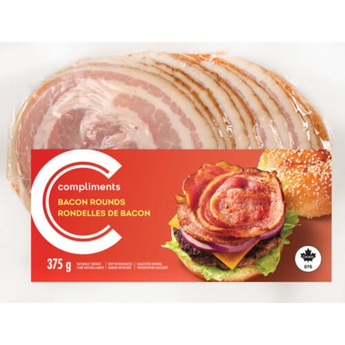 Compliments Bacon Rounds 375 g