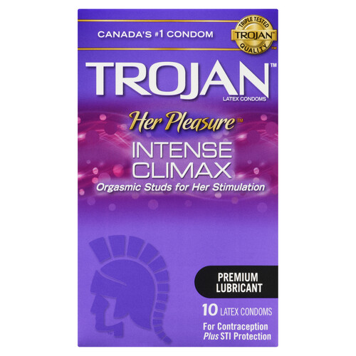 Trojan Condoms Her Pleasure Intense 10 Count