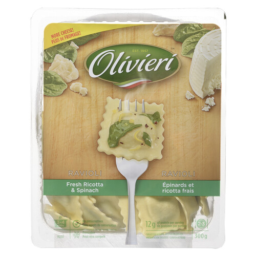 Olivieri Fresh Ricotta & Spinach Ravioli 300 g