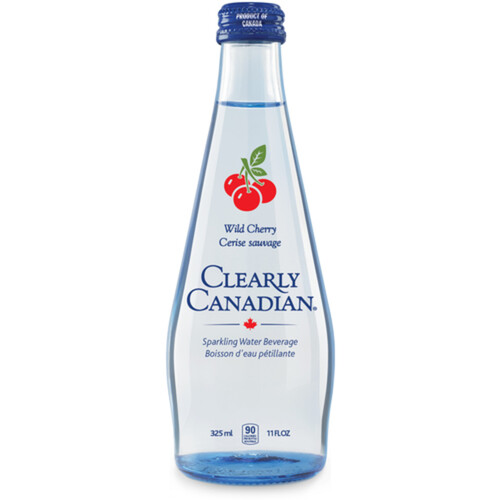 Clearly Canadian Sparkling Water Wild Cherry 325 ml (bottle)