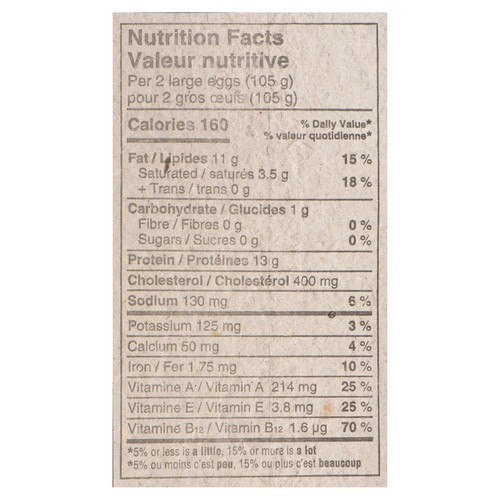 Vita Organic Eggs Large 12 Count