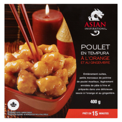 Asian Inspirations Frozen Chicken Tempura Style Orange Ginger 400 g