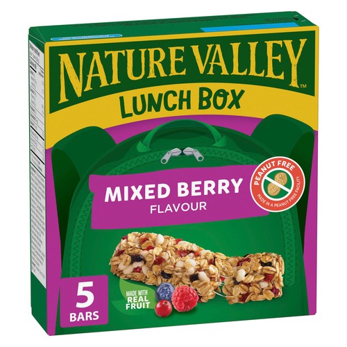 Nature Valley Lunch Box Peanut-Free Granola Bars Mixed Berry 130 g