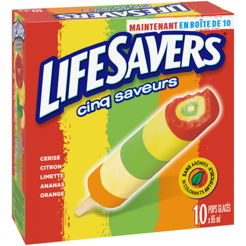 Life Savers Ice Pops Five Flavours 10 x 65 ml