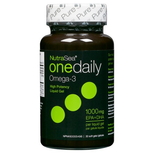 NutraSea Omega-3 One Daily Liquid Gels 30 Count