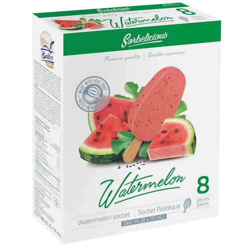 Sorbelicious Sorbet Watermelon 8 x 70 ml