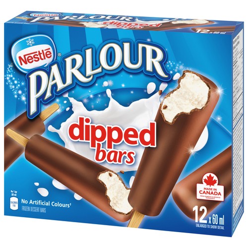 Nestlé Parlour Frozen Dessert Bars Dipped 12 x 60 ml
