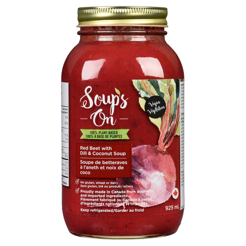 Soup's On Vegan Soup Red Beet With Dill 925 ml