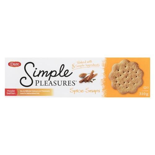 Dare Simple Pleasures Cookies Spice Snaps 310 g