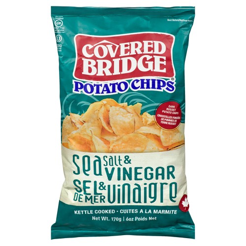 Covered Bridge Potato Chips Sea Salt & Vinegar 170 g