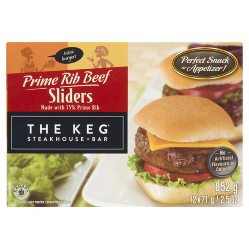 The Keg Frozen Beef Burger Sliders 852 g