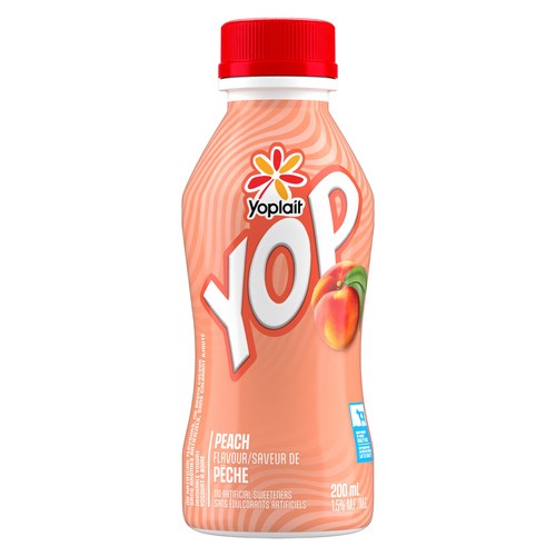 Yoplait Yop 1.5 % Drinkable Yogurt Peach 200 ml (bottle)