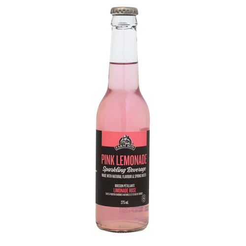 Farm Boy Sparkling Beverage Pink Lemonade 275 ml (bottle)