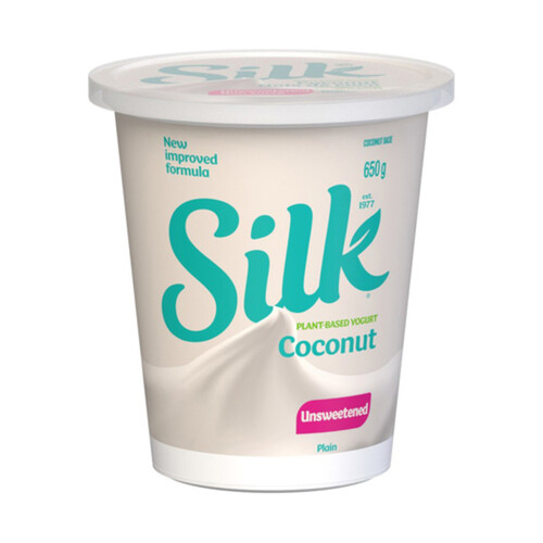 Silk Plant-Based Yogurt Coconut Unsweetened Plain 650 g