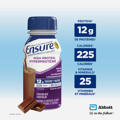 Ensure High Protein Meal Replacement Chocolate 6 x 235 ml (bottles)