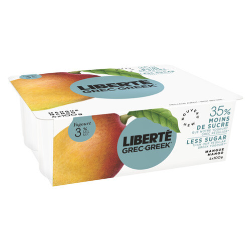 Liberte Greek Yogurt Mango 4 pack 400 g Voilà Online Groceries & Offers