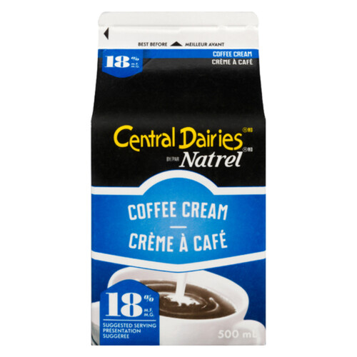 Central Dairies 18 Coffee Cream 500 ml Voilà Online Groceries & Offers