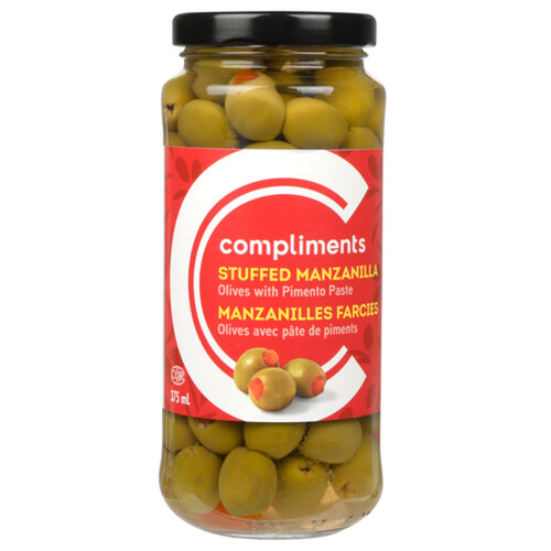 Compliments Olives Stuffed Manzanilla 375 ml