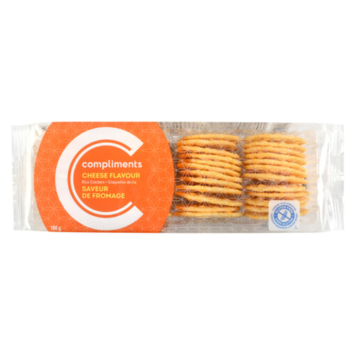 Compliments Gluten-Free Rice Crackers Cheese 100 g
